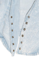 Vintage Paris Blues Acid Wash Denim Blazer (1980s)