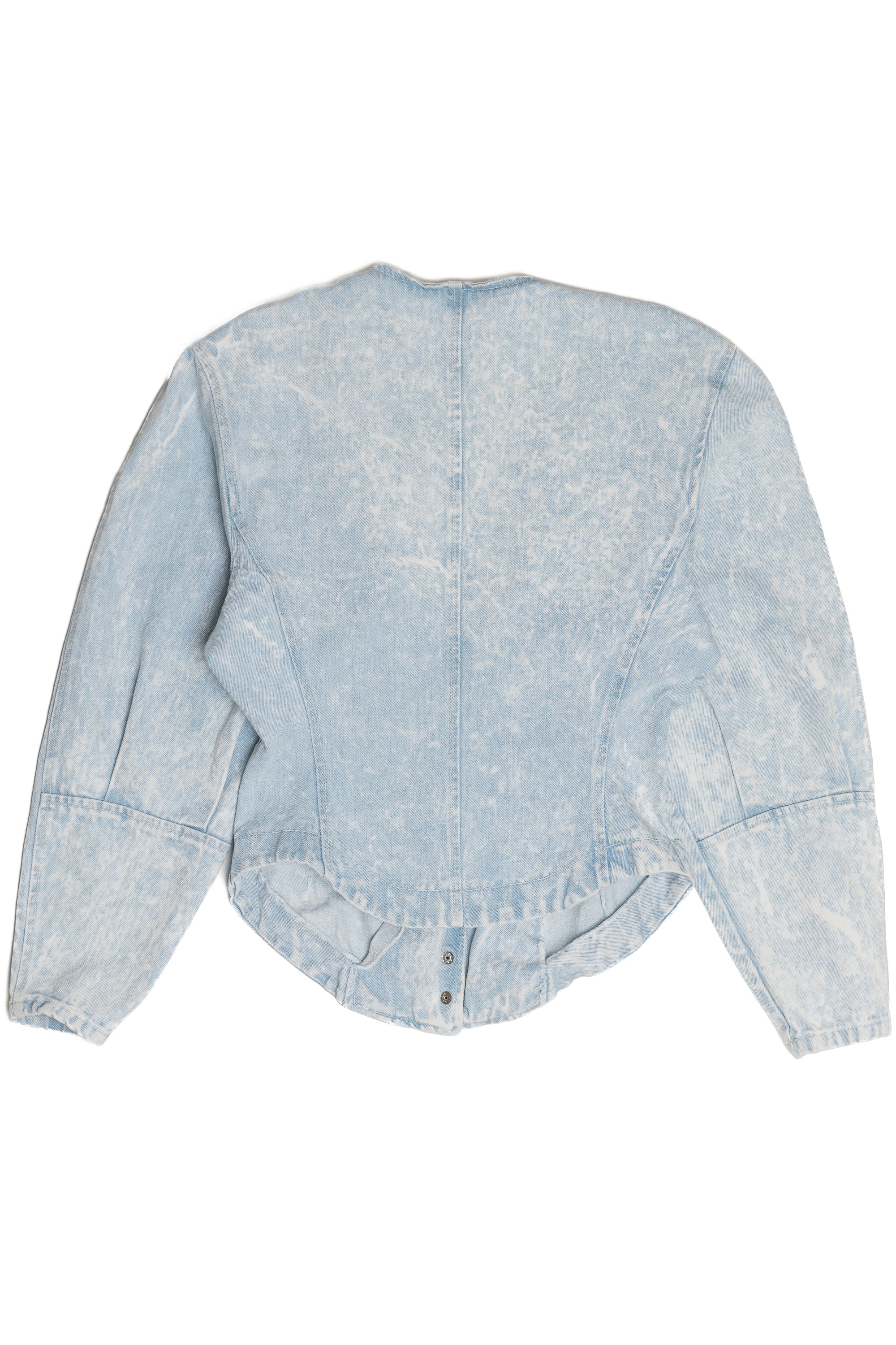 Vintage Paris Blues Acid Wash Denim Blazer (1980s)