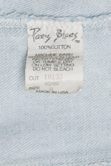 Vintage Paris Blues Acid Wash Denim Blazer (1980s)