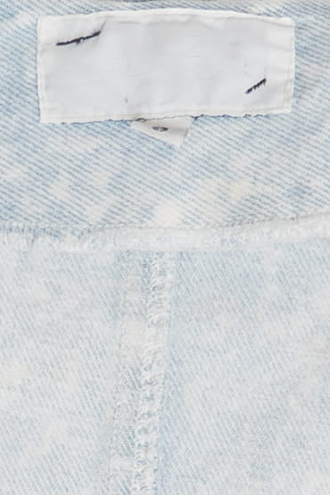 Vintage Paris Blues Acid Wash Denim Blazer (1980s)