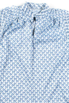 Blue Floral Blouse