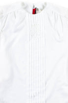 White Pleated Blouse
