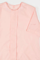 Pink Embroidered "A" Blouse