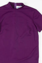 Deep Purple Mock Neck Top