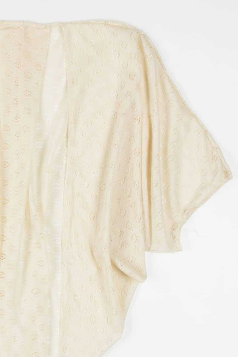 Cream Crochet Cardigan