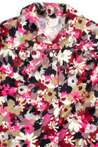 Black Floral Butterfly Collar Shirt