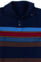 Navy Striped Sweater Top