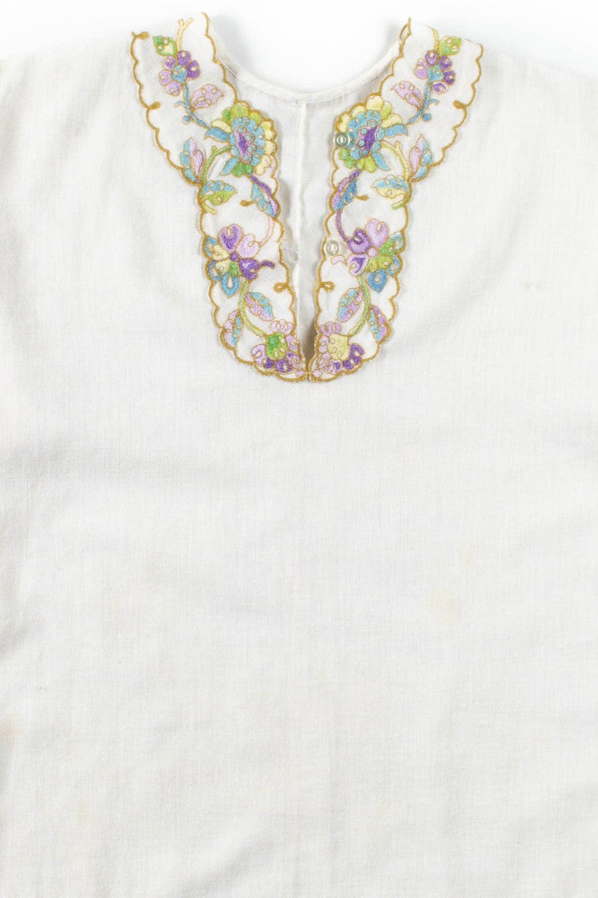 Linen Floral Hippie Tunic