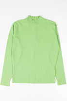 Avocado Green Mock Neck Top