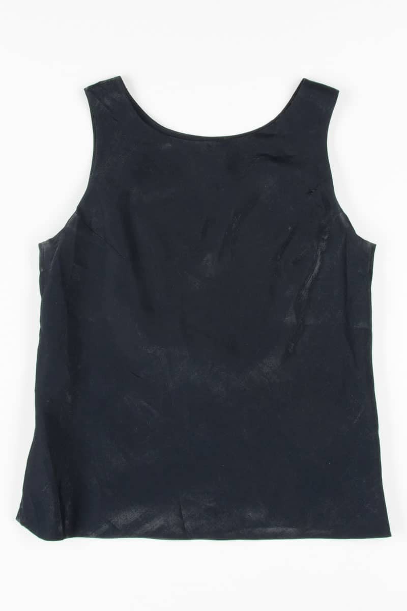 Black Shimmer Sleeveless Top