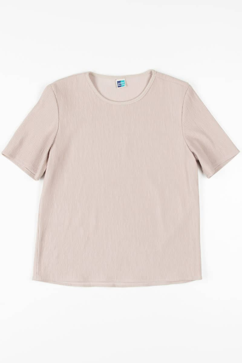 Tan Ribbed Top