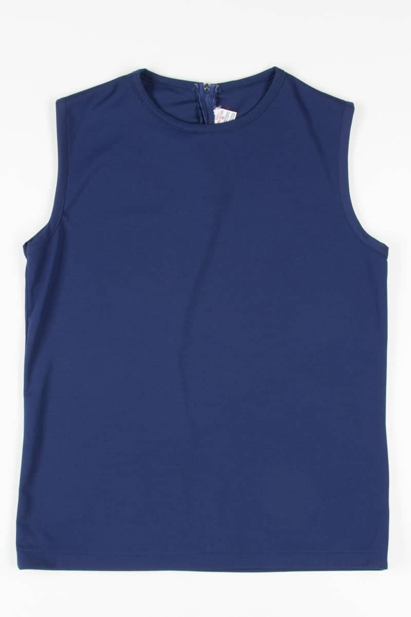 Navy Sleeveless Top