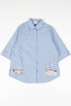 Embroidered Beach Chambray