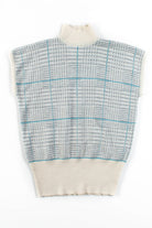 Patterned Sleeveless Sweater Top