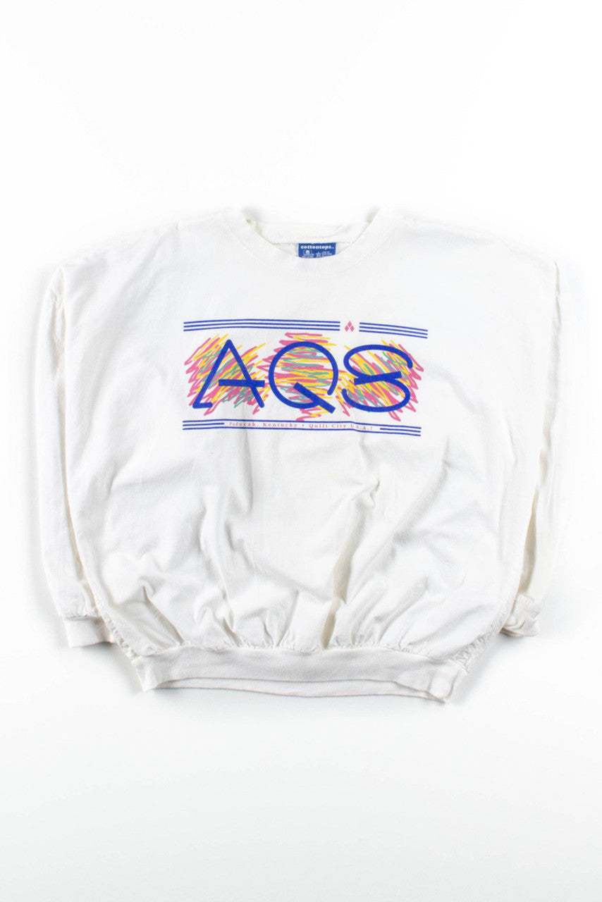 White AQS Long Sleeve Top