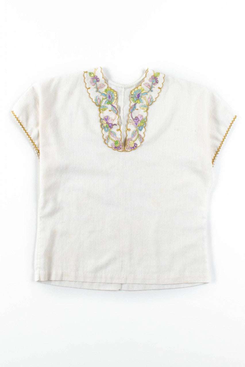 Linen Floral Hippie Tunic