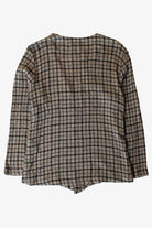 Vintage Gray Pebble Rayon Blouse (1990s)