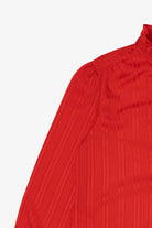 Vintage Red Ship'n Shore Ruffle Button Up Blouse (1980s)