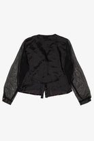 Vintage Bentley Velvet Vest And Sheer Sleeves Button Up Blouse (1980s)