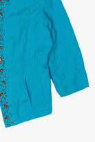 Vintage Y2k Turquoise Beaded Ruby Rd Cardigan (2000s)