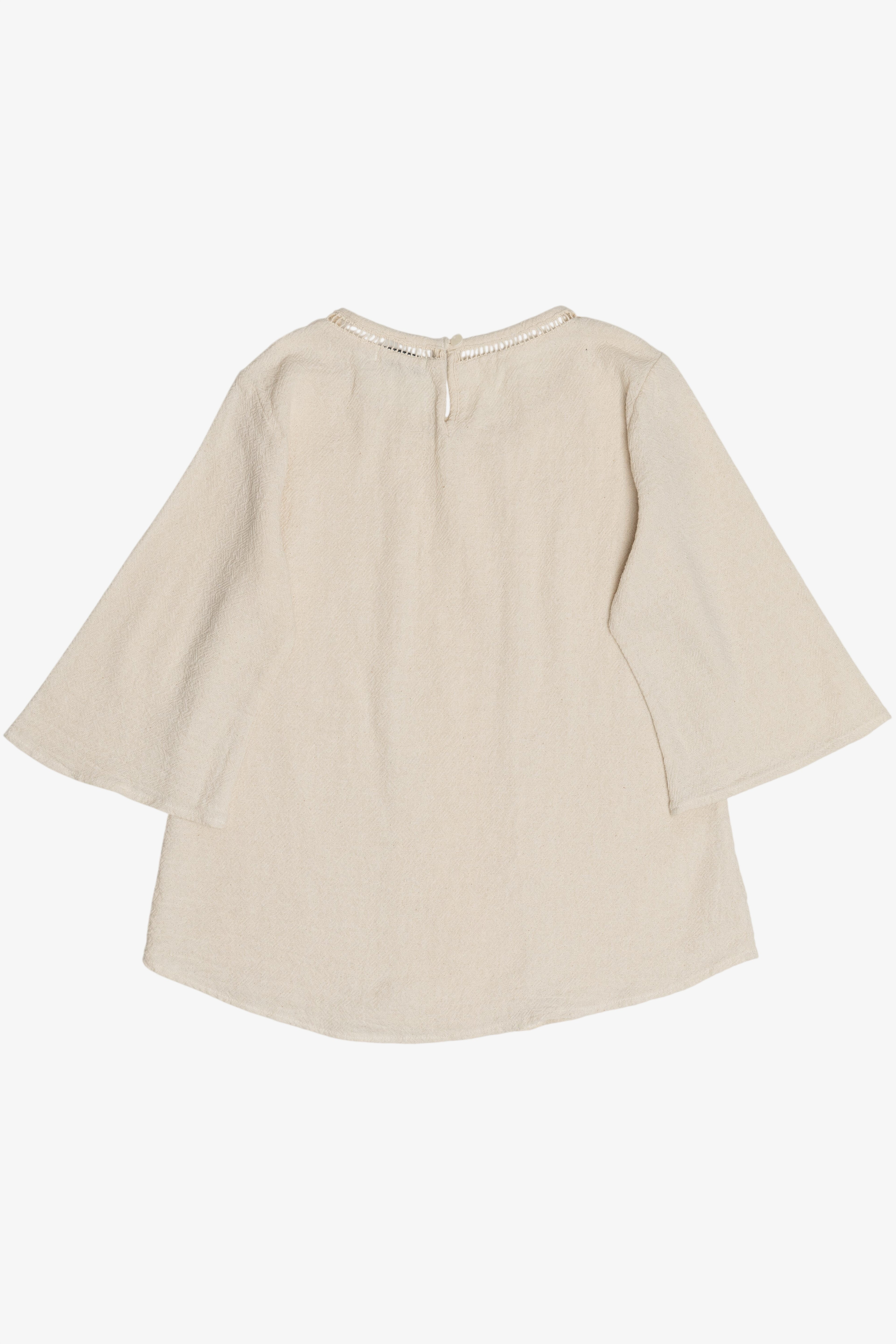 Carolina Giret Lace Detail 3/4 Sleeve Top (2010s)