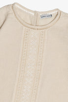 Carolina Giret Lace Detail 3/4 Sleeve Top (2010s)