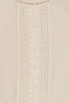 Carolina Giret Lace Detail 3/4 Sleeve Top (2010s)