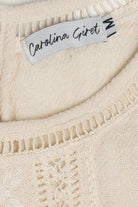 Carolina Giret Lace Detail 3/4 Sleeve Top (2010s)