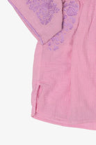 Pink Embroidered Lace J. Marie Blouse (2020s)