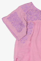 Pink Embroidered Lace J. Marie Blouse (2020s)
