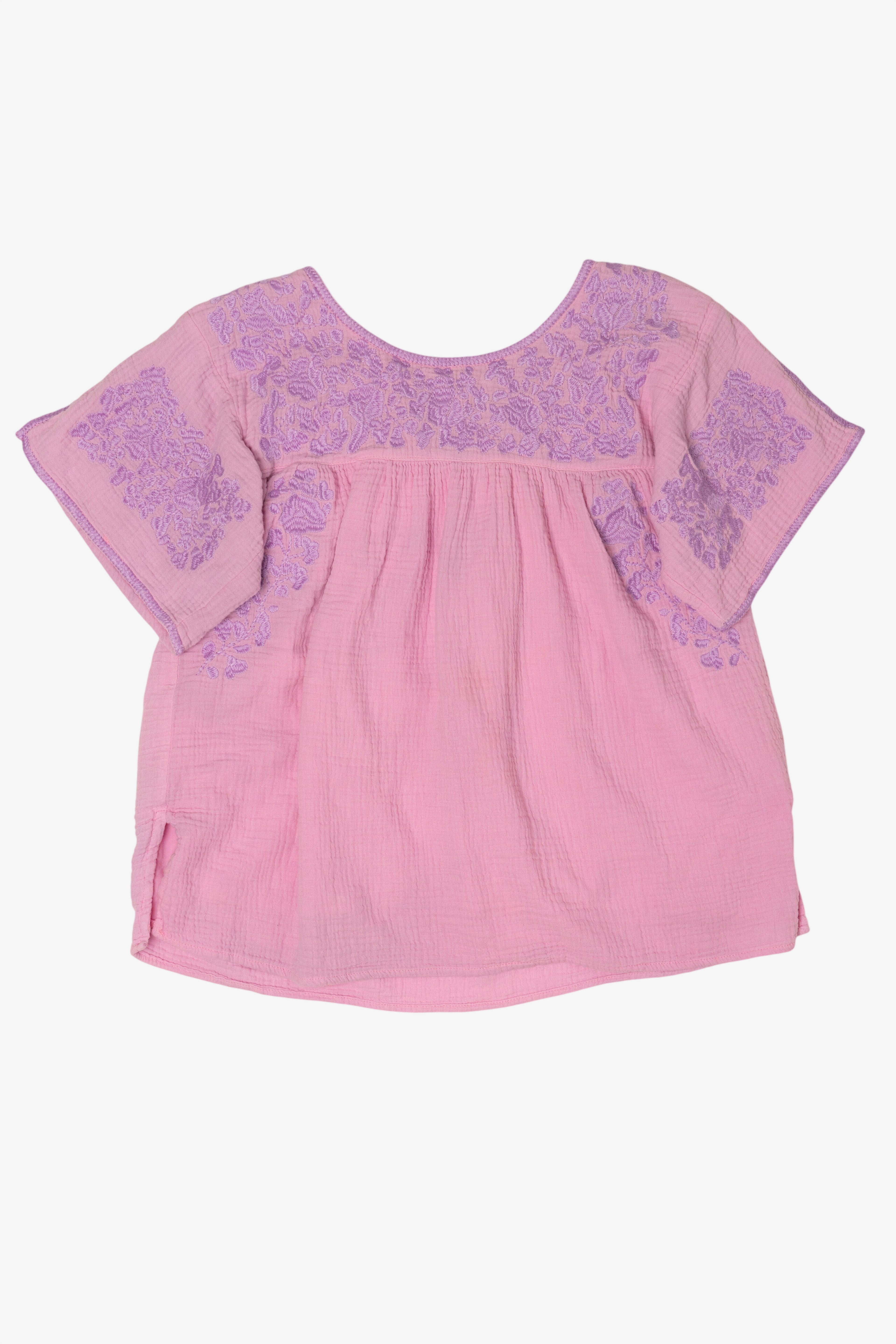 Pink Embroidered Lace J. Marie Blouse (2020s)