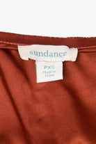 Vintage Burnt Orange Sundance Velvet Blouse (2000s)