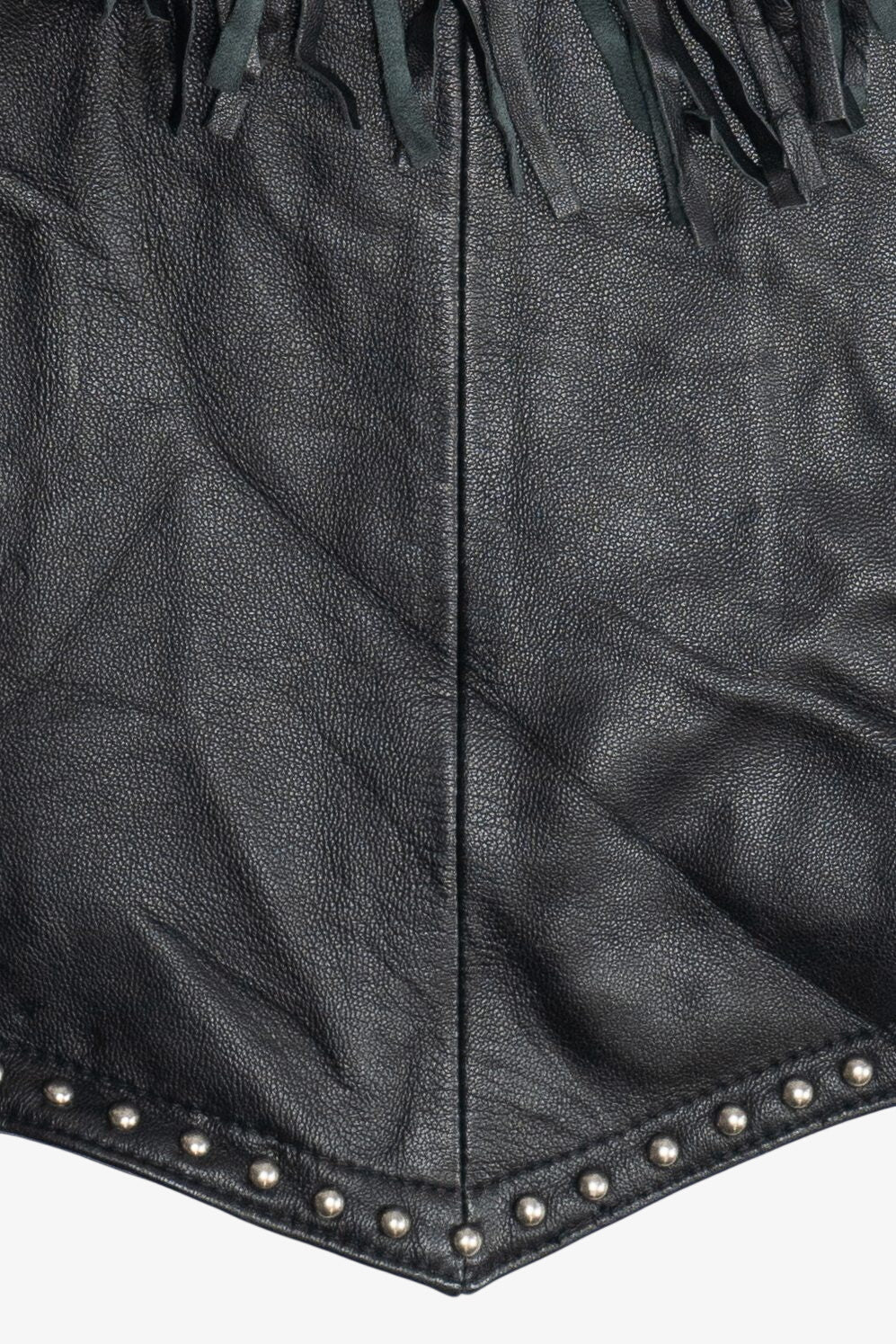 Vintage Jack Daniel's Leather Fringe Corset Top (2000s)