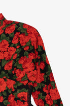 Vintage Red Roses Blouse (1990s)