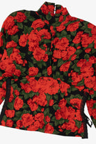 Vintage Red Roses Blouse (1990s)