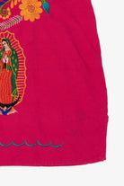 Pink Virgen de Gudalupe Embroidered Mexican Top (2010s)