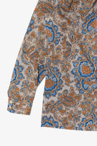 Vintage Queen Casuals Paisley Pattern Pussycat Bow Blouse (1970s)