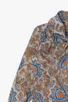 Vintage Queen Casuals Paisley Pattern Pussycat Bow Blouse (1970s)