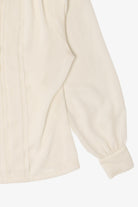 Vintage Ivory Floral Shapely Blouse (1980s)