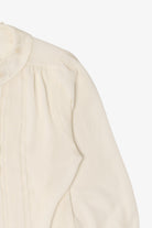 Vintage Ivory Floral Shapely Blouse (1980s)