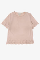 Vintage Light Pink Croft & Barrow Top (1990s)