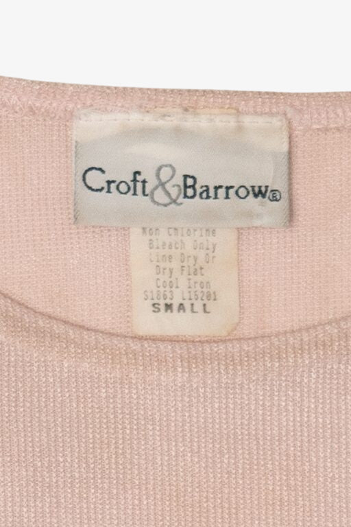 Vintage Light Pink Croft & Barrow Top (1990s)