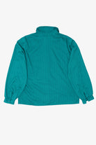 Vintage Teal Striped Ship n' Shore Button Up Blouse (1970s)
