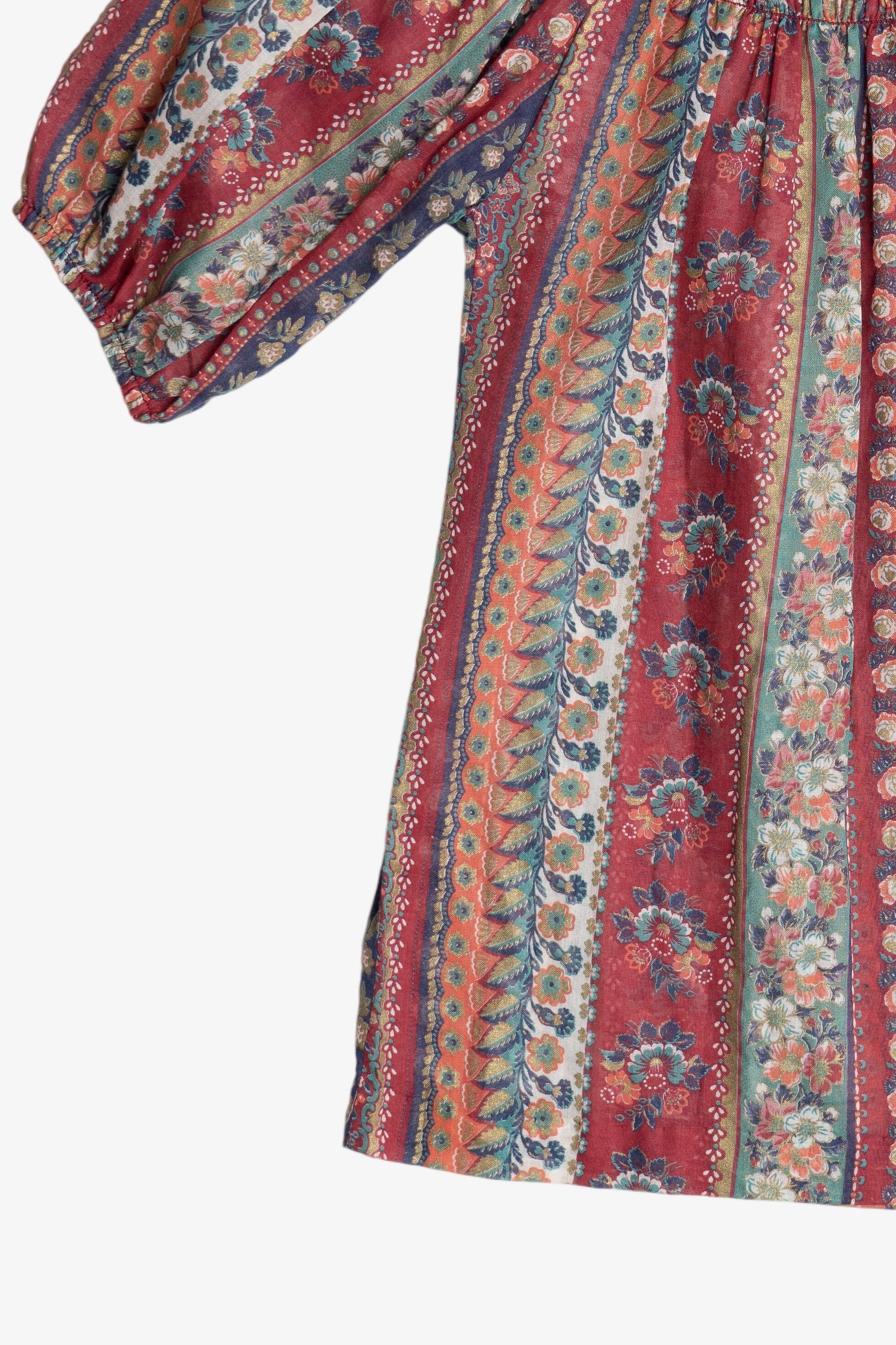 Prairie Puff Sleeve Semi-Sheer Top (1980s)
