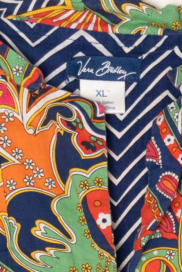 Vera Bradley Paisley Abstract Button Up Shirt (2010s)