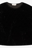 Vintage Black Gemilli Velvet Top (1990s)