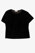 Vintage Black Gemilli Velvet Top (1990s)