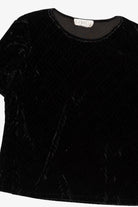 Vintage Black Gemilli Velvet Top (1990s)
