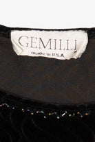 Vintage Black Gemilli Velvet Top (1990s)