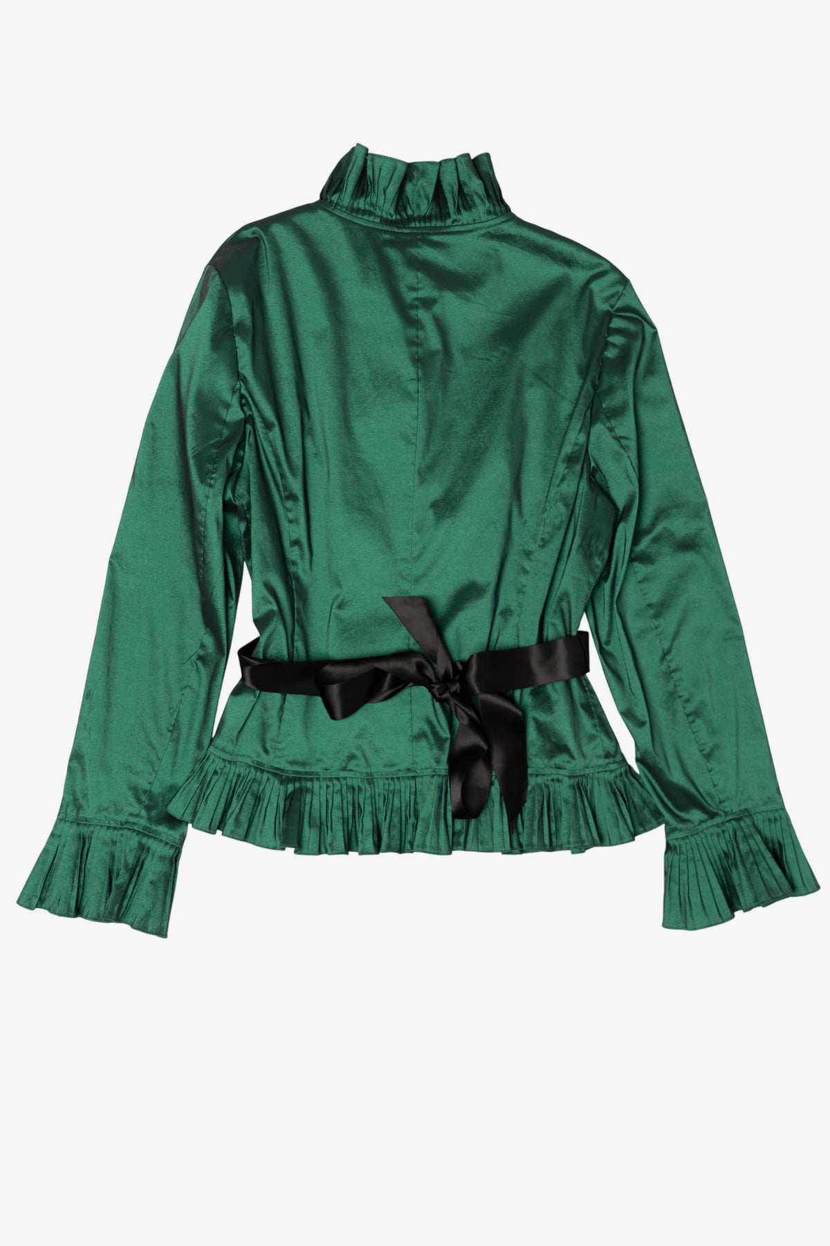 Vintage Emerald Adrianna Papell Button Up Blouse (1990s)